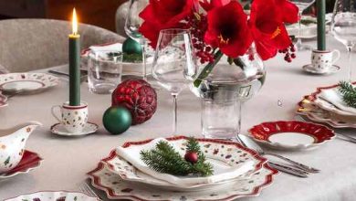 Festliche Eleganz auf dem Weihnachtstisch